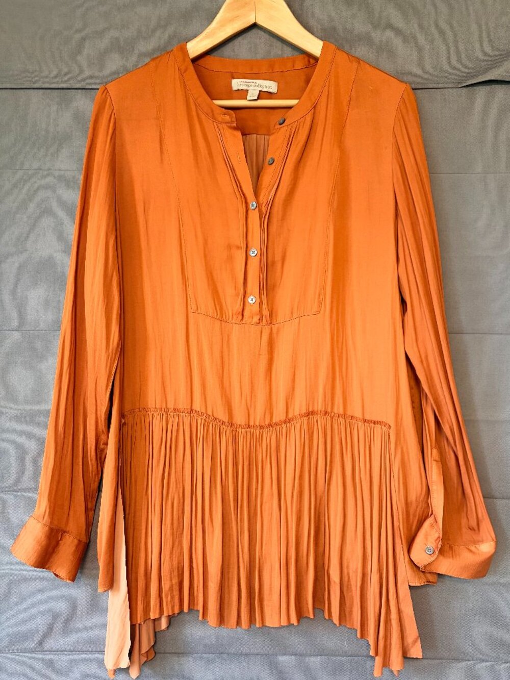 Banana Republic Heritage Collection — Burnt Orange Tiered Tunic